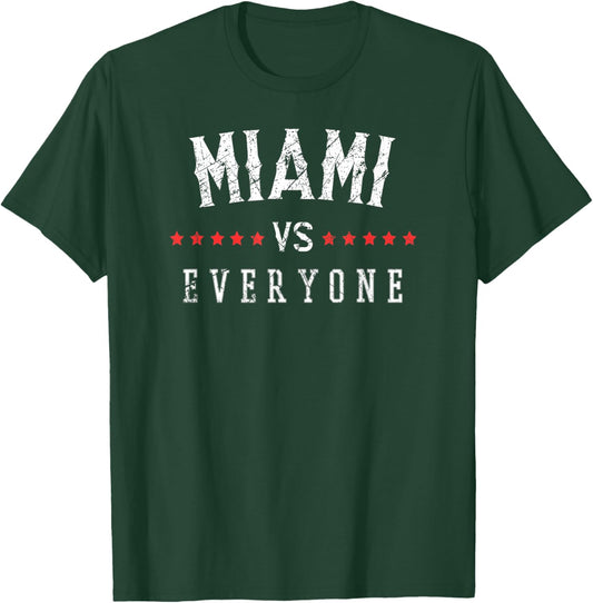 Vintage Miami VS Everyone - All Sport Best Miami T-Shirt - T-Shirt | Forest