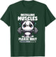 Installing Muscles Please Wait Panda Lifting Gym Quote Panda T-Shirt - T-Shirt | Forest