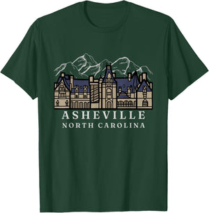 Mountains, North Carolina, Asheville, Biltmore. T-Shirt - T-Shirt | Forest