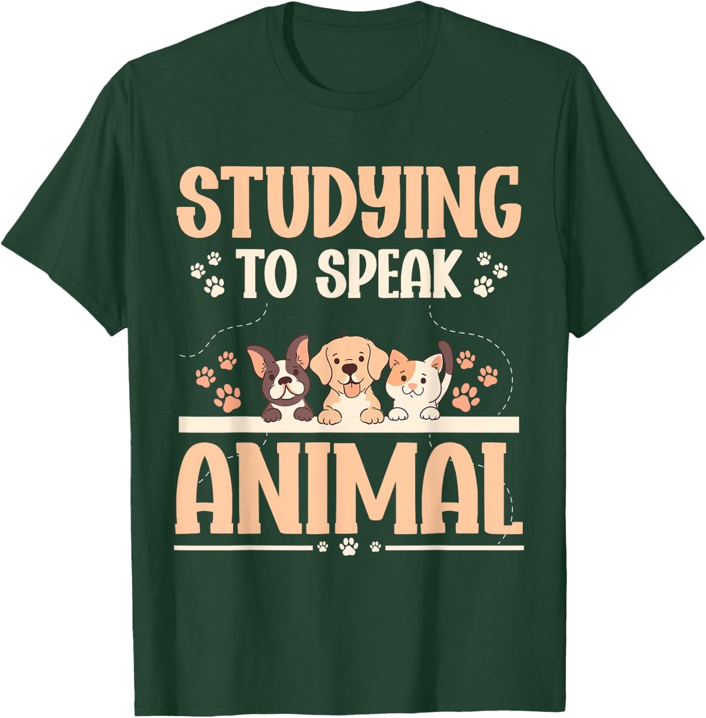 Future Veterinarian Studying To Speak Animal T-Shirt - T-Shirt | Forest