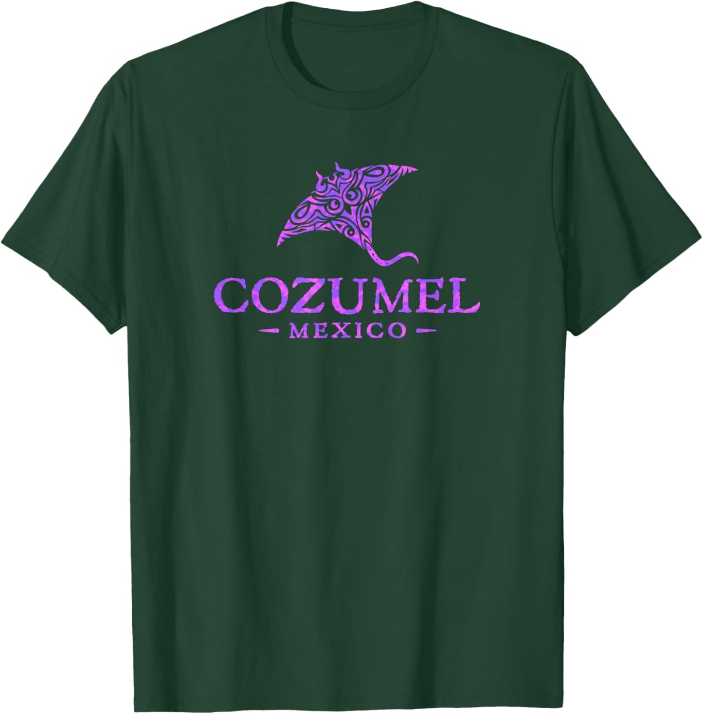 Cozumel Mexico Souvenir Colorful Stingray Kids T-Shirt - T-Shirt | Forest
