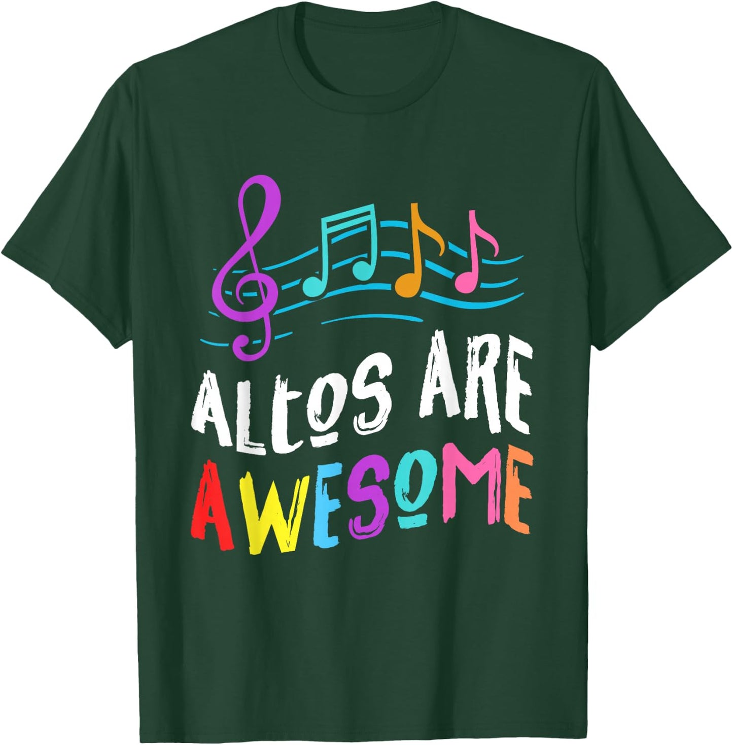 Altos Treble Clef Sheet Music Singing Vocal Choir Music Gift T-Shirt - T-Shirt | Forest