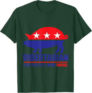 Ribertarian Shirt BBQ and Grill T-Shirt - T-Shirt | Forest