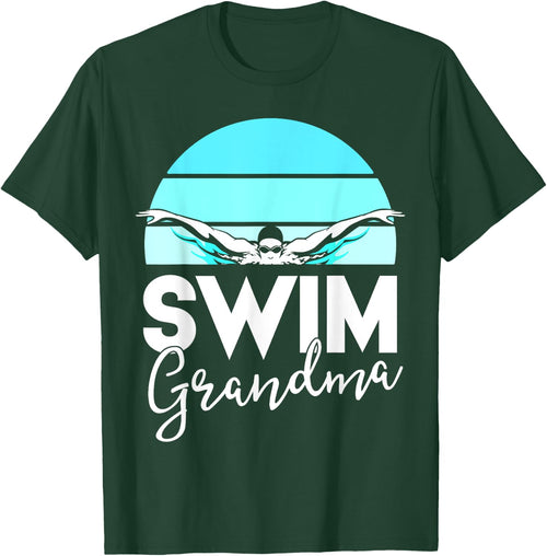 Swim Team Shirt Grandma Mama Swimming Meet Swimmer Gift
