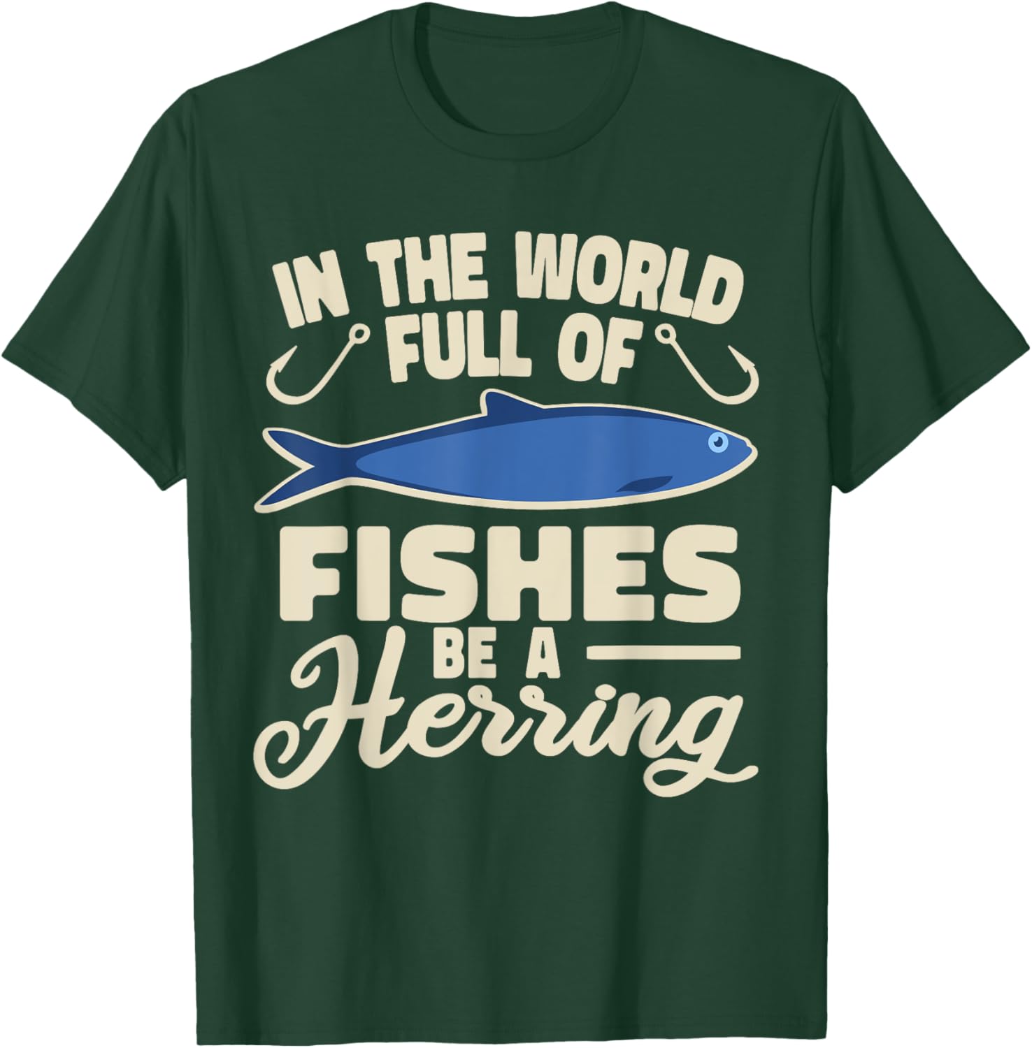 Clupeidae men women silvery schooling fish Herring T-Shirt - T-Shirt | Forest