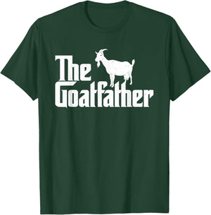 The Goatfather - Goat Lover Animal Whisperer Farmer Rancher T-Shirt - T-Shirt | Forest