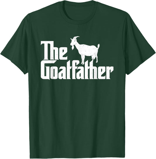 The Goatfather - Goat Lover Animal Whisperer Farmer Rancher T-Shirt - T-Shirt | Forest