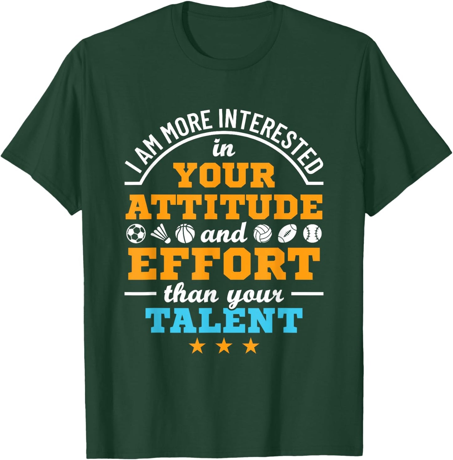 PE Teacher More Interested in Attitude and Effort Motivation Women Girls Kids T-Shirt - T-Shirt | Forest