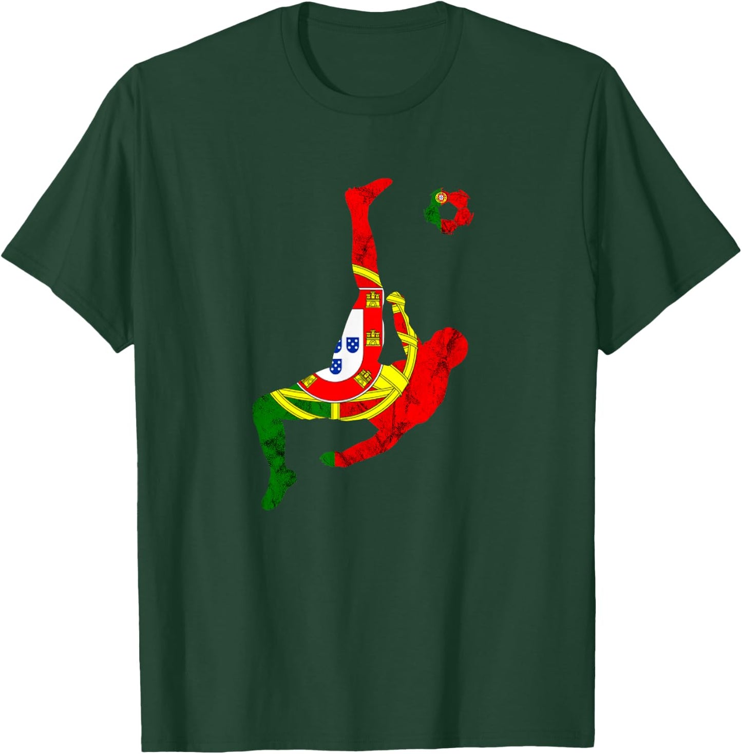 Portugal Portuguese Flag Futebol Portuguese Soccer Player T-Shirt - T-Shirt | Forest