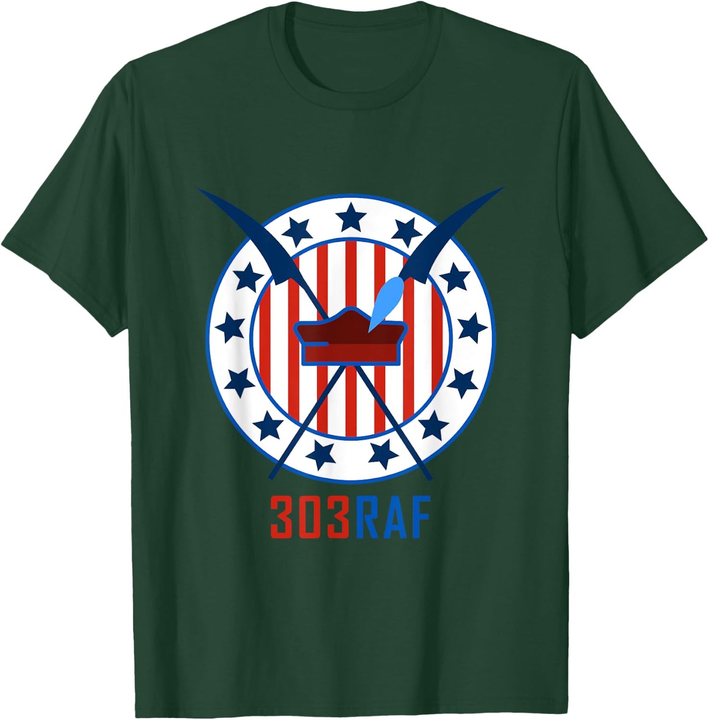 WWII RAF Dywizjon Kosciuszki 303 Poland Spitfire Squad T-Shirt - T-Shirt | Forest