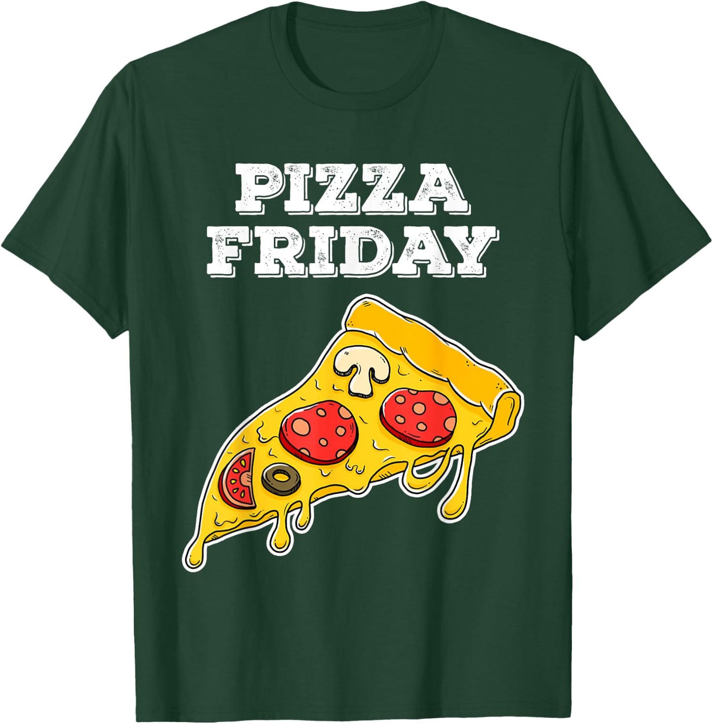 Pizza Friday for cheesy pizza fans T-Shirt - T-Shirt | Forest