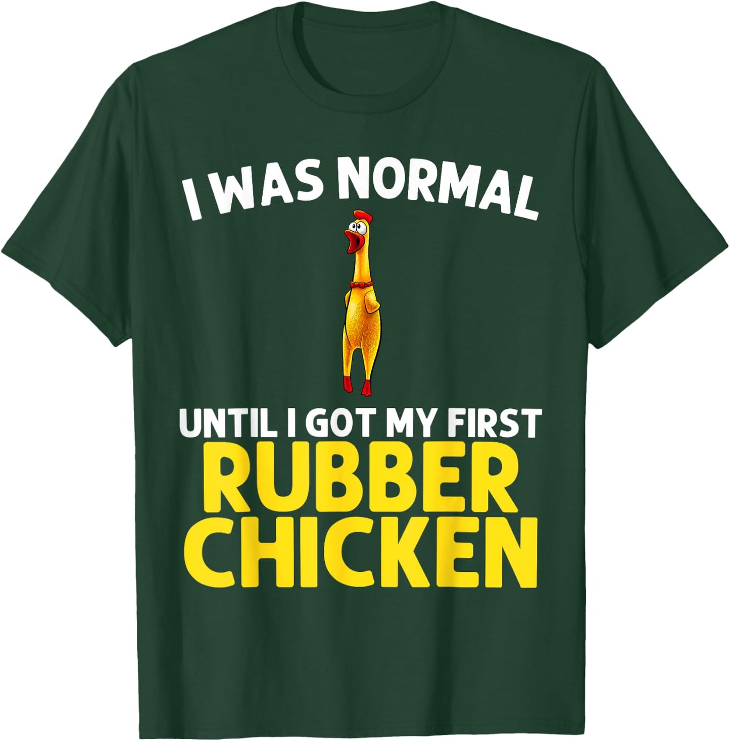 Funny Rubber Chicken Art Women Giant Rubber Chicken T-Shirt - T-Shirt | Forest