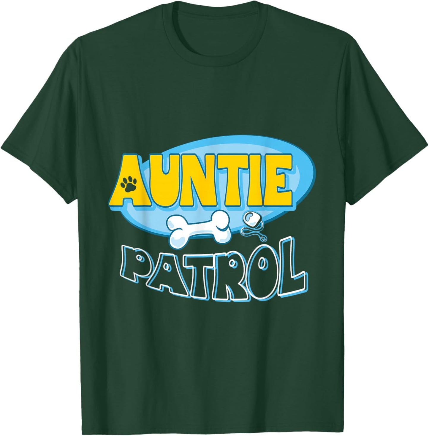 Auntie T Shirt Women Funny Auntie Gifts Funny Auntie Patrol T-Shirt - T-Shirt | Forest