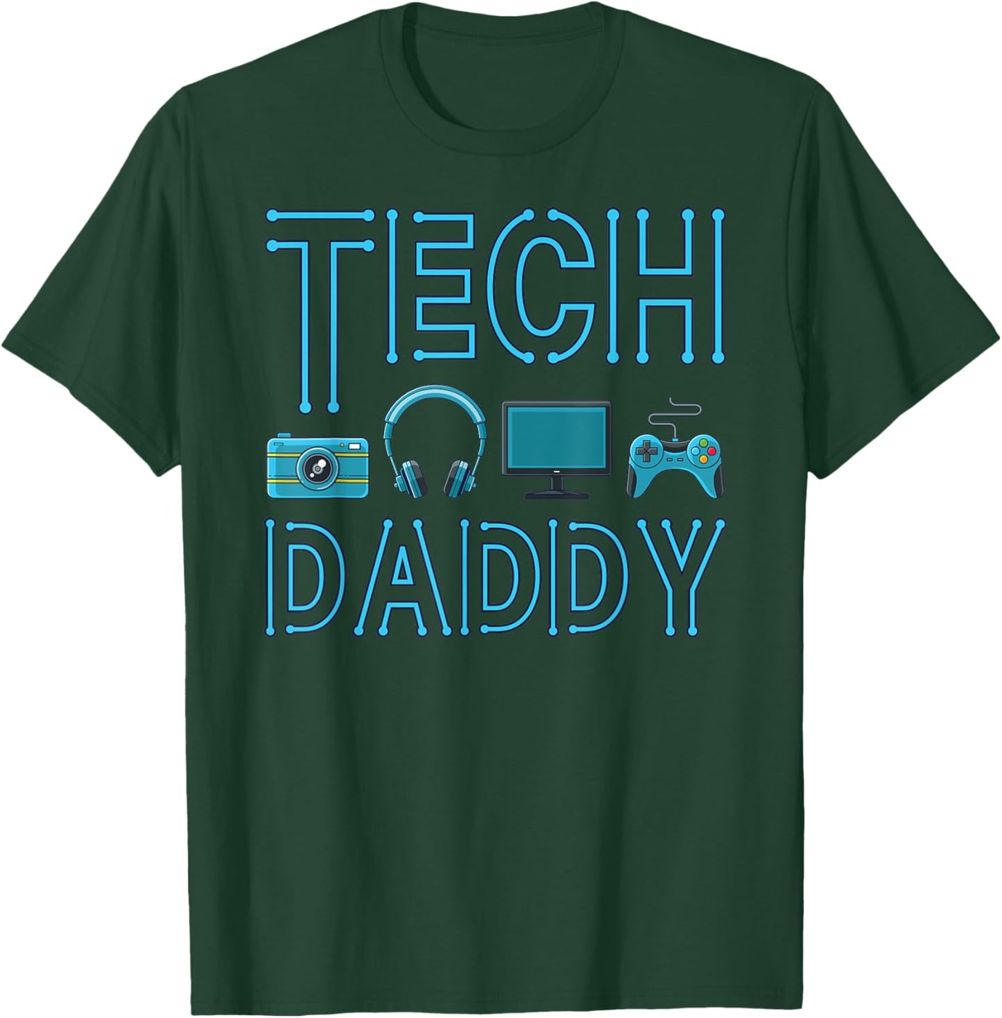 Tech Daddy - Ultimate IT Dad design for Father's Day T-Shirt - T-Shirt | Forest