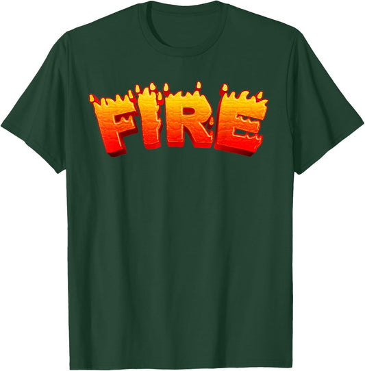 FIRE Funny Halloween Party Costume T-Shirt - T-Shirt | Forest