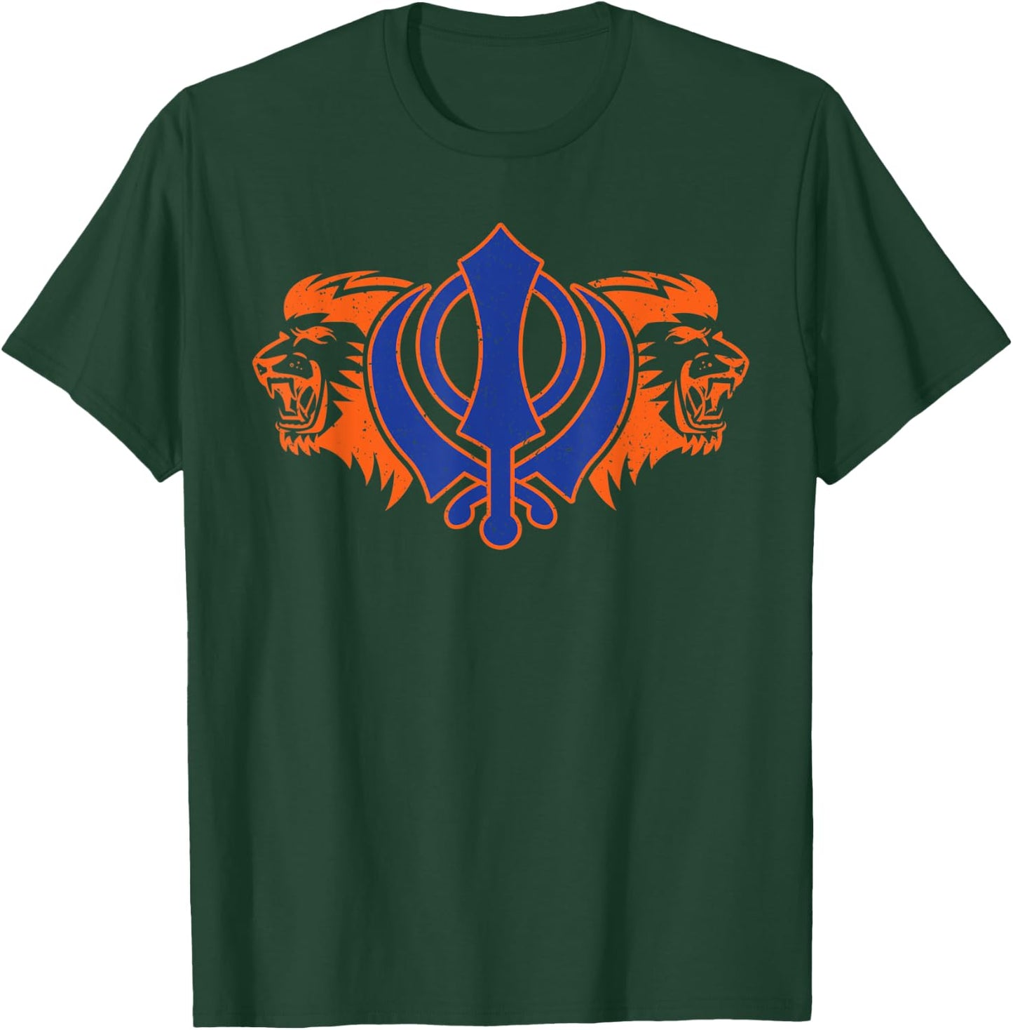 Khanda lions kaur punjabi - sikhism sikh gift T-Shirt - T-Shirt | Forest