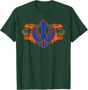 Khanda lions kaur punjabi - sikhism sikh gift T-Shirt - T-Shirt | Forest