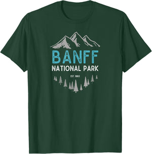Banff Shirt Banff National Park Est 1885 Vintage Canada T-Shirt - T-Shirt | Forest