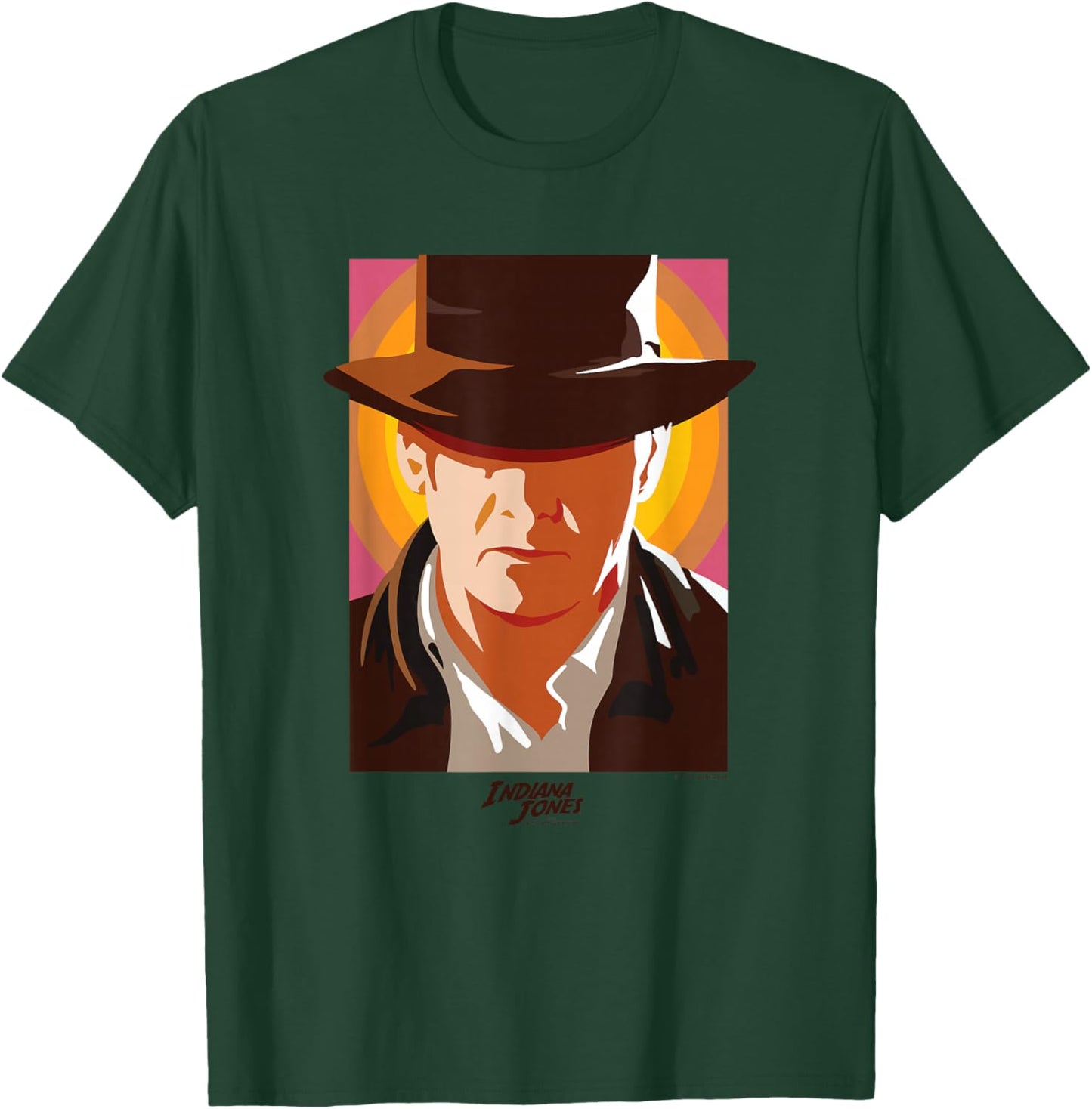 Indiana Jones and The Dial of Destiny Big Face Portrait T-Shirt - T-Shirt | Forest