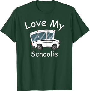 Love my Schoolie life school bus conversion rv camper T-Shirt - T-Shirt | Forest