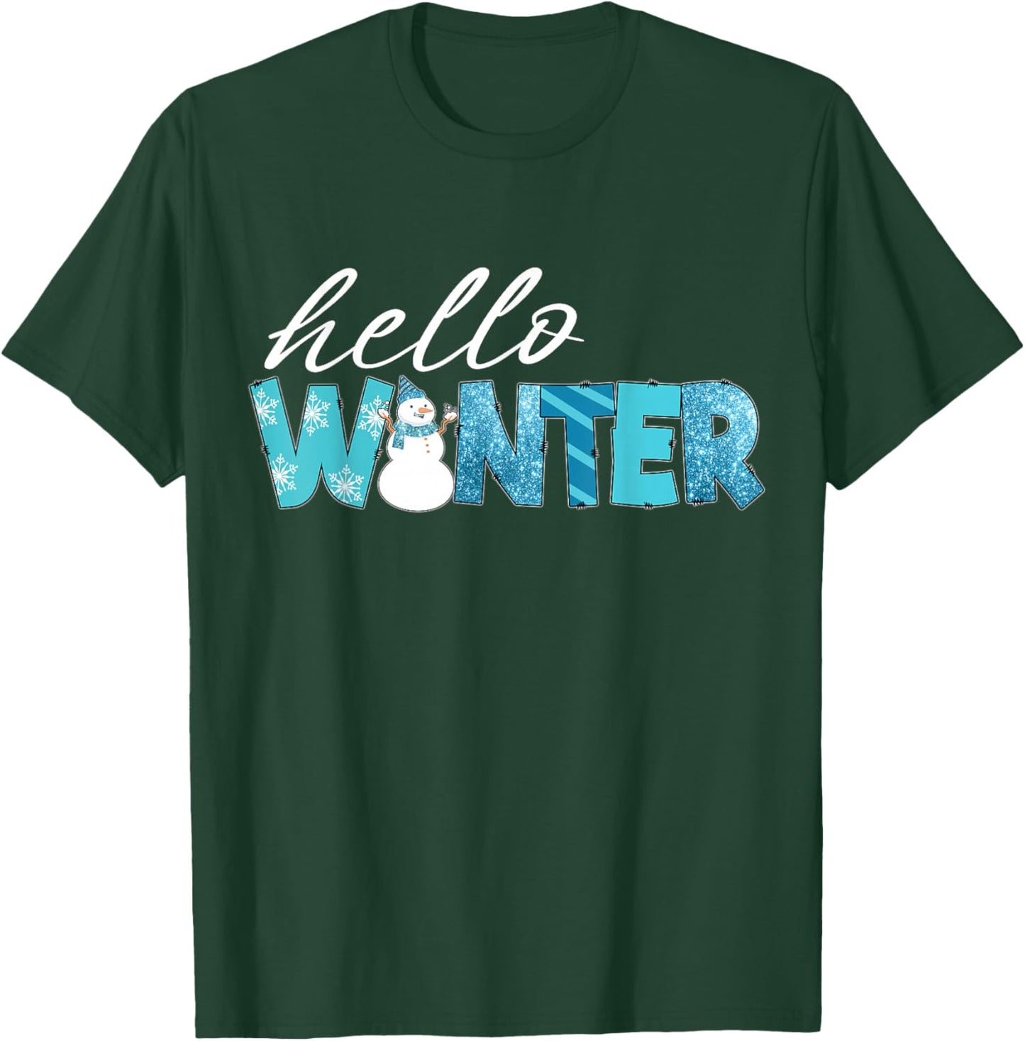 Hello Winter T-Shirt - T-Shirt | Forest