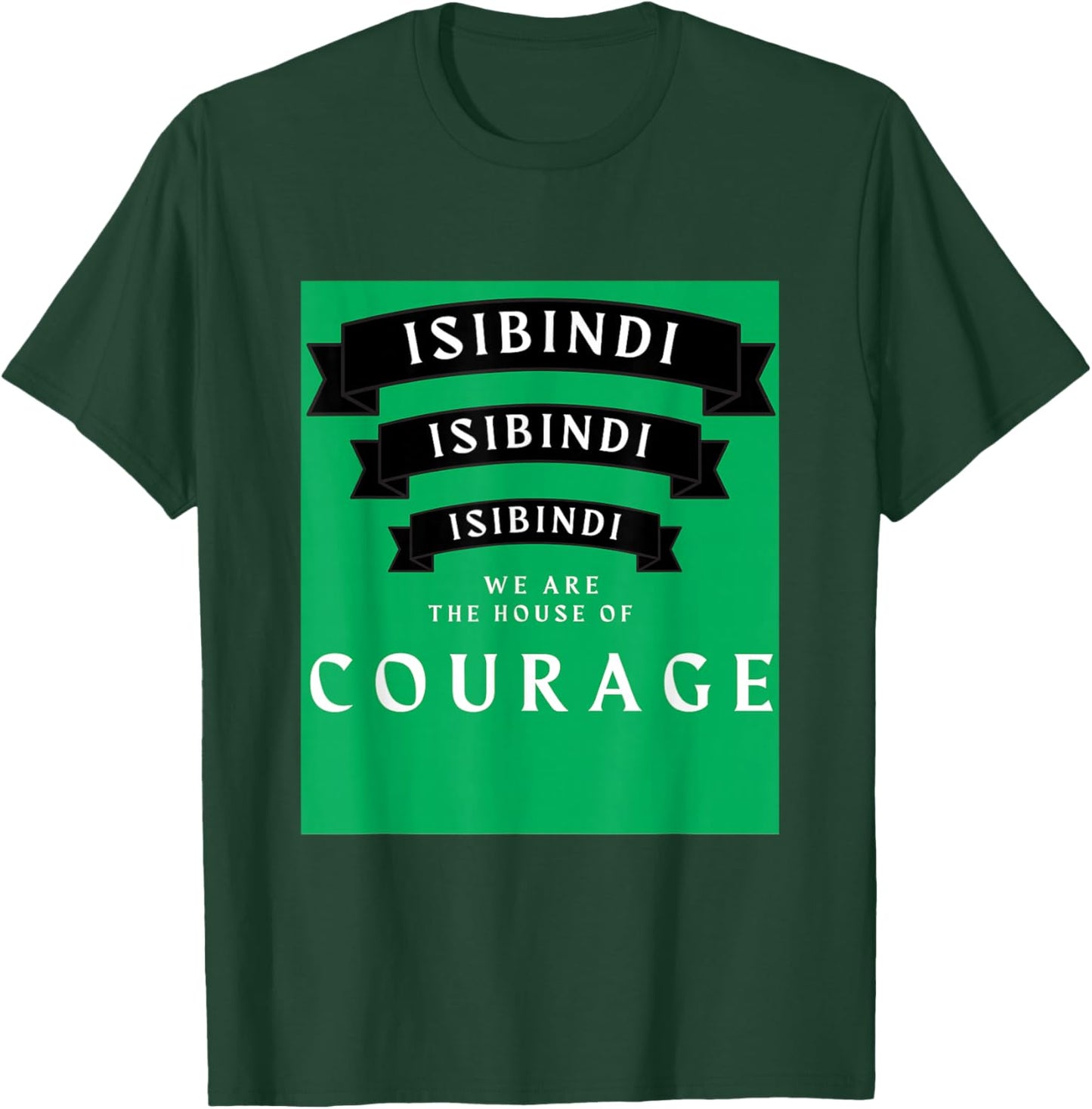 ISIBINDI House of Courage, RCA Givers School Courageous Art T-Shirt - T-Shirt | Forest