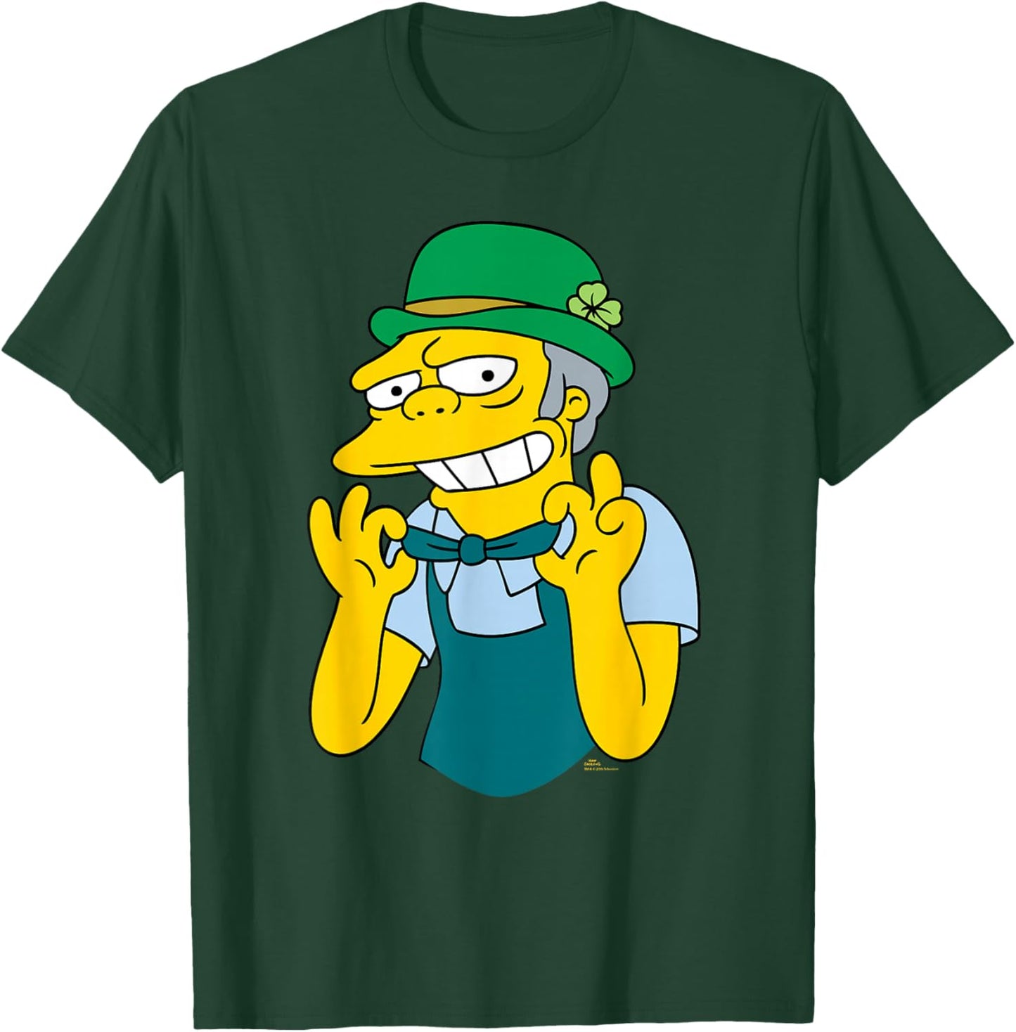 NEW The Simpsons St. Patrick's Day Moe the Bartender Funny T-Shirt - T-Shirt | Forest