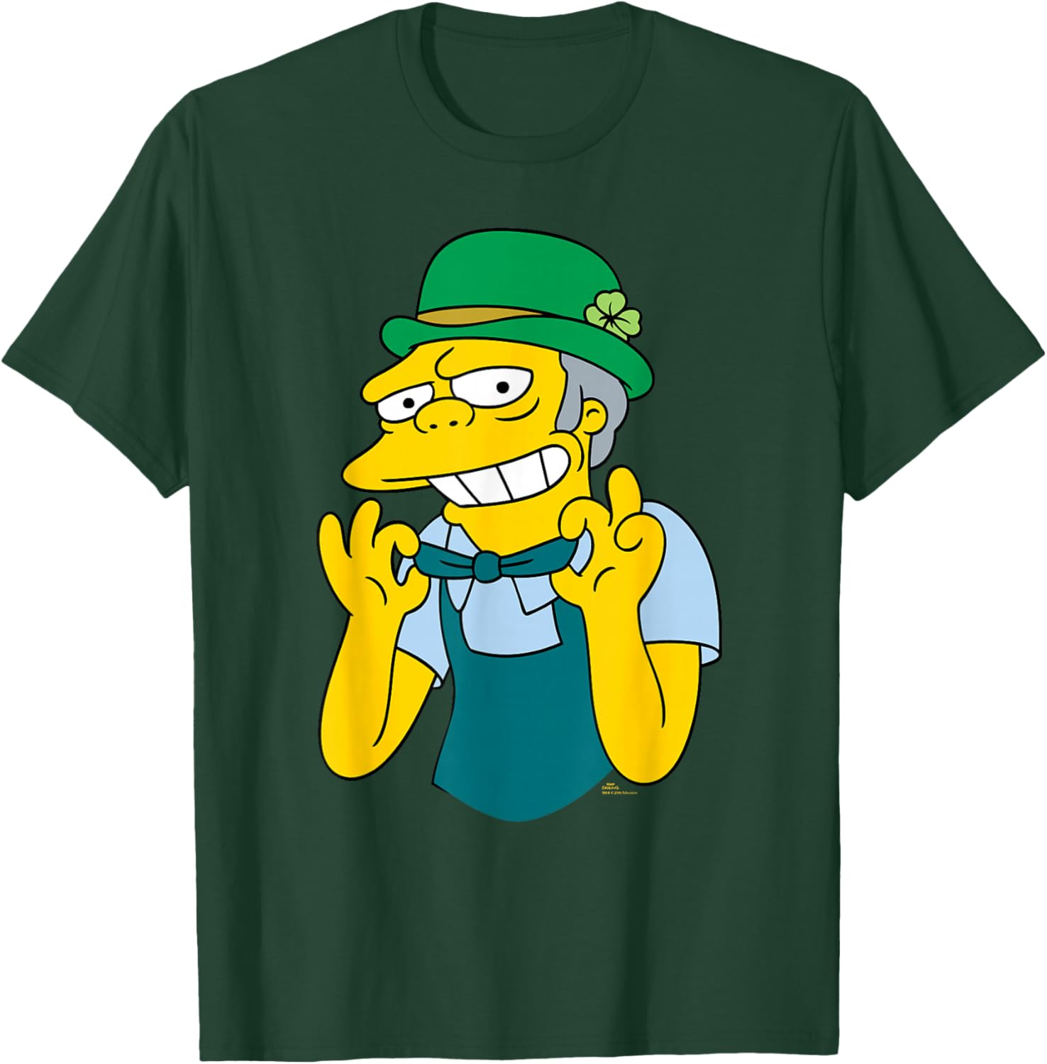 NEW The Simpsons St. Patrick's Day Moe the Bartender Funny T-Shirt - T-Shirt | Forest