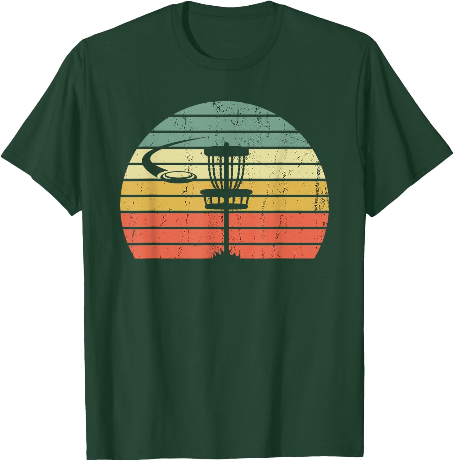 Vintage Disc Golf Retro Frisbee Golf Disc Sport Gift T-Shirt - T-Shirt | Forest