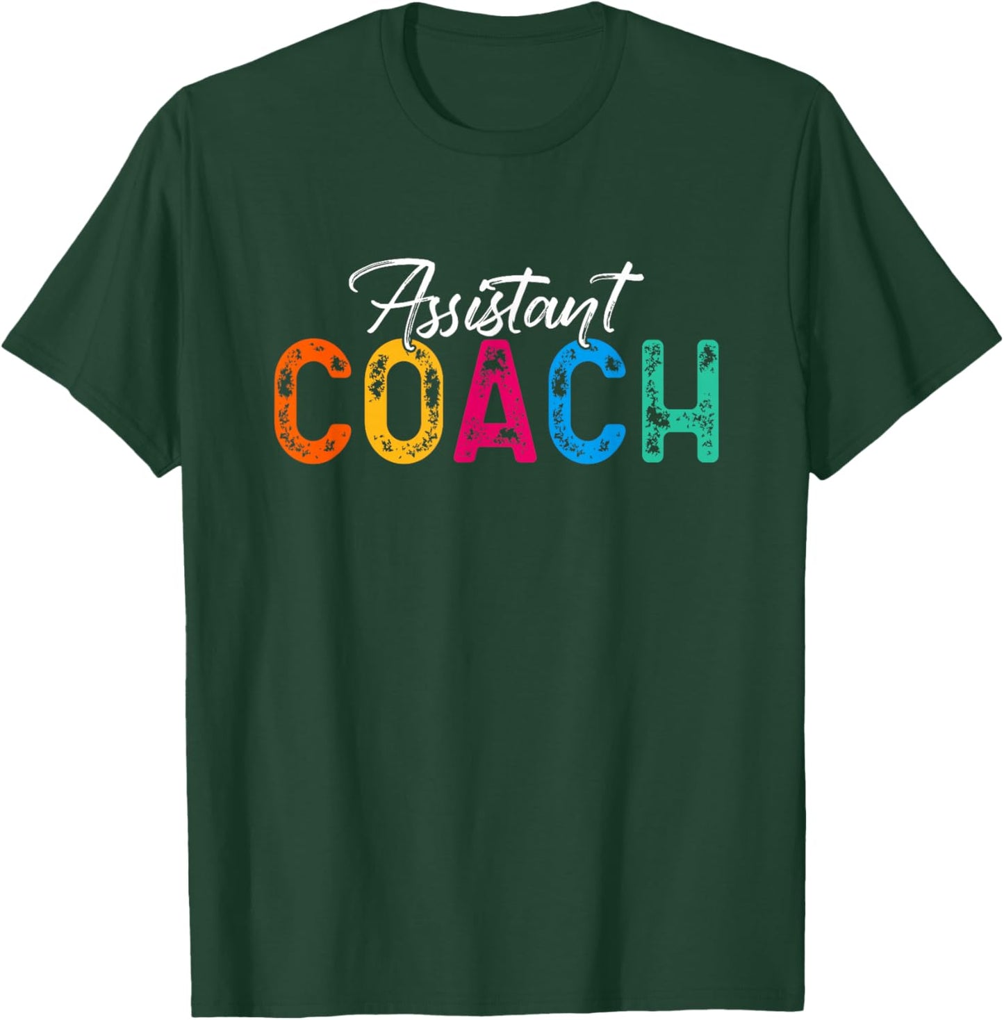 Assistant Coach Funny Sports Coaching Design Women T-Shirt - T-Shirt | Forest
