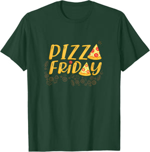 Pizza Friday Funny Food T-Shirt - T-Shirt | Forest