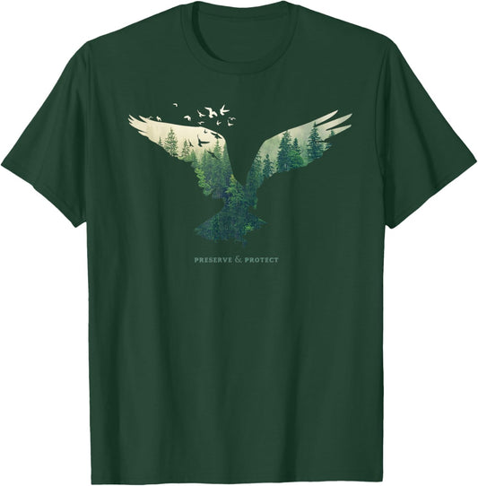 Preserve & Protect Vintage National Park Eagle Bird T-Shirt - T-Shirt | Forest