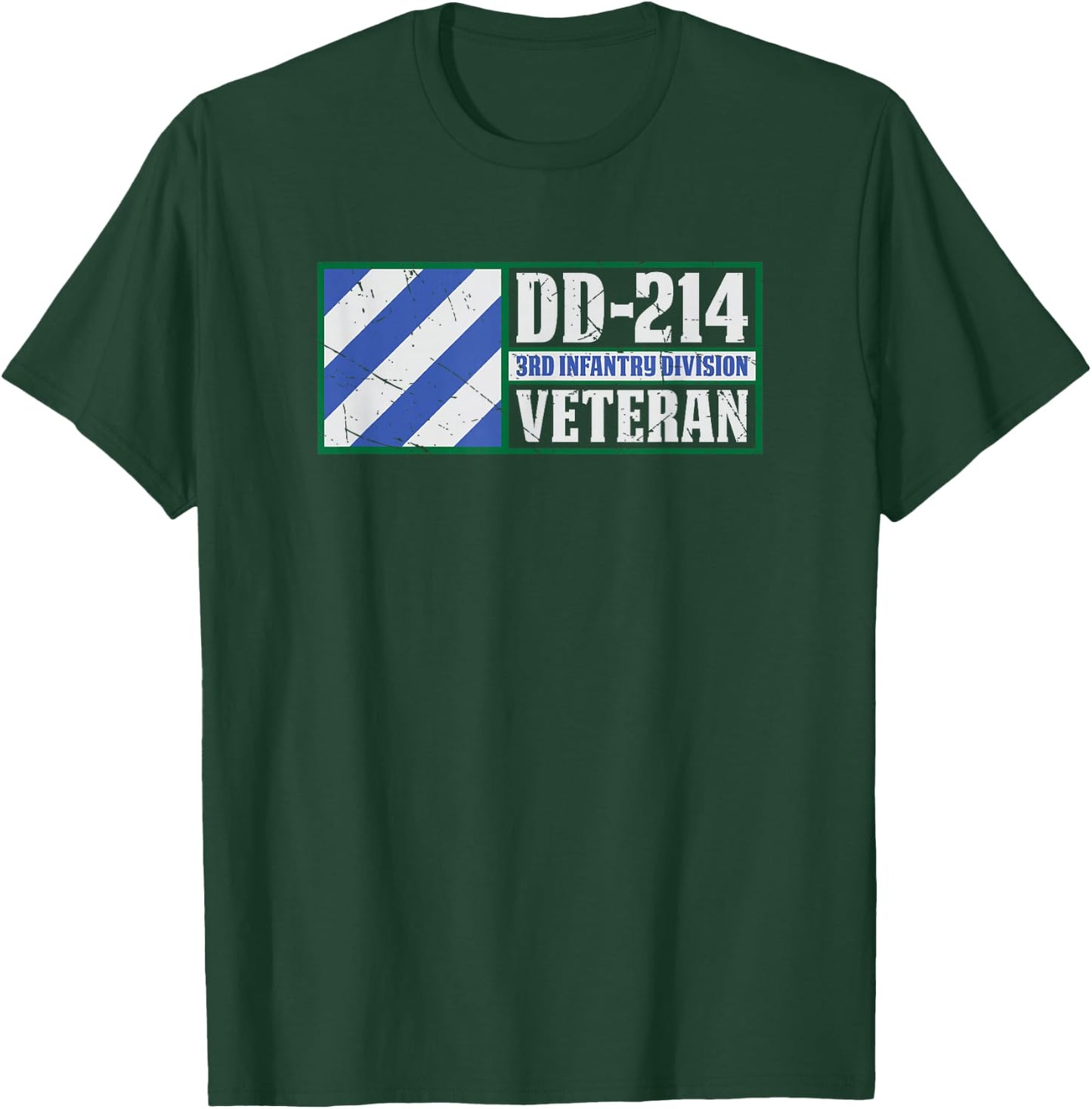 3rd Infantry Division Shirt Third ID DD-214 Veteran T-Shirt - T-Shirt | Forest