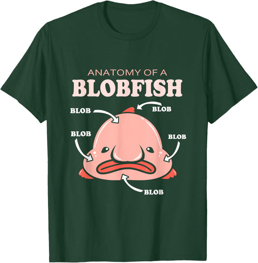 Anatomy Of A Blobfish T-Shirt - T-Shirt | Forest