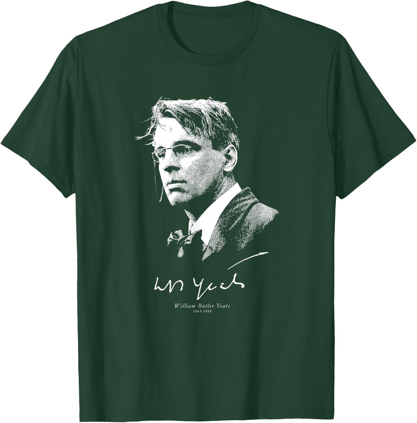 W B Yeats-Irish Poet Potry Literature Books T-Shirt - T-Shirt | Forest
