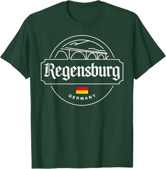 Regensburg Germany City Travel Apparel T-Shirt - T-Shirt | Forest