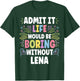 LENA Personalized Name Funny Cute Custom LENA Name T-Shirt - T-Shirt | Forest