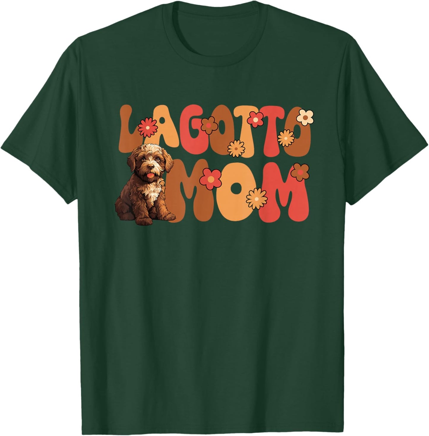 Lagotto Romagnolo Dog Groovy World's Best Lagotto Mom T-Shirt - T-Shirt | Forest