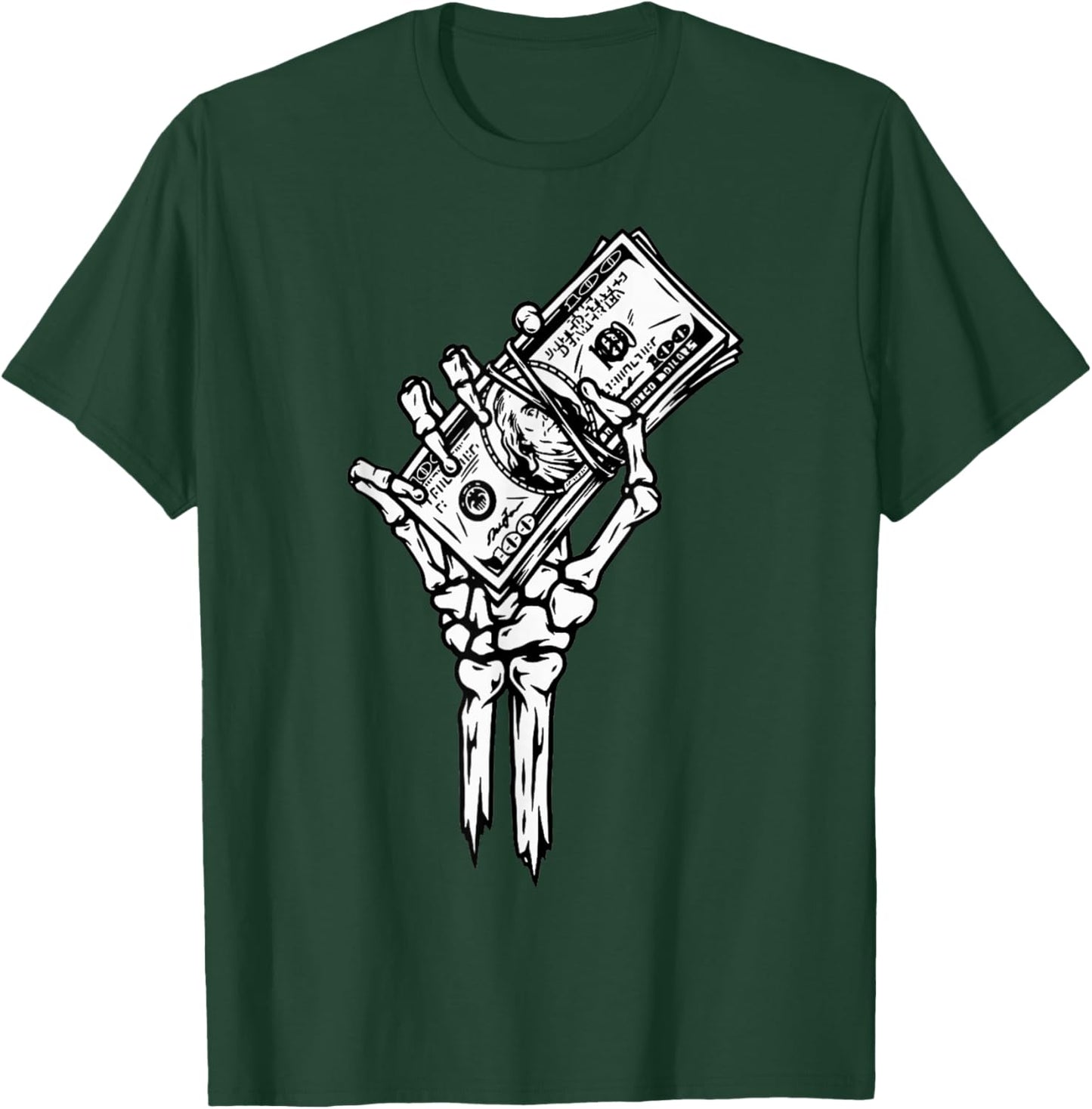 Death Grip Money Hand T-Shirt - T-Shirt | Forest