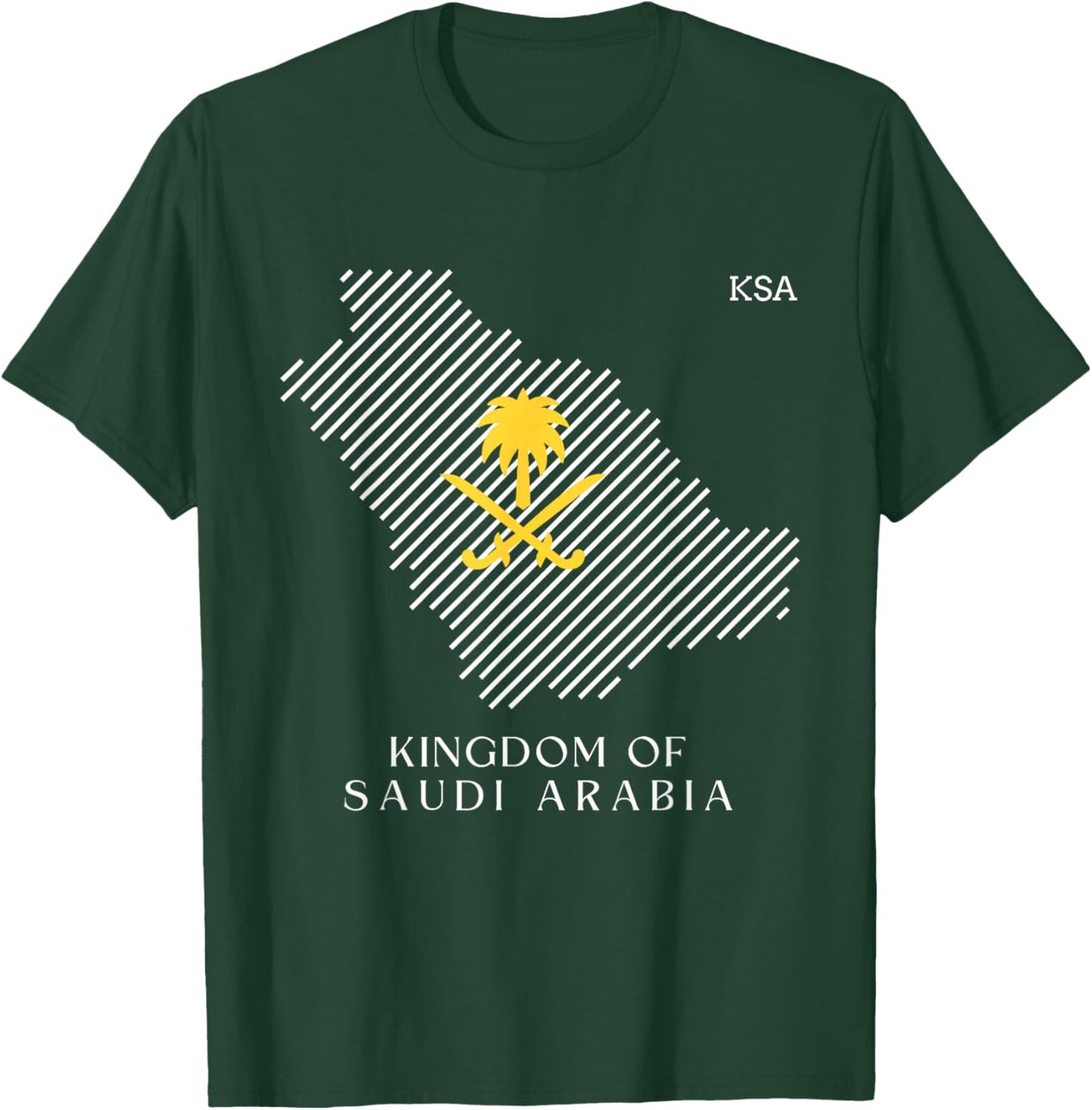 National Day of Saudi Arab, Kingdom of Saudi Arabia Flag KSA T-Shirt - T-Shirt | Forest