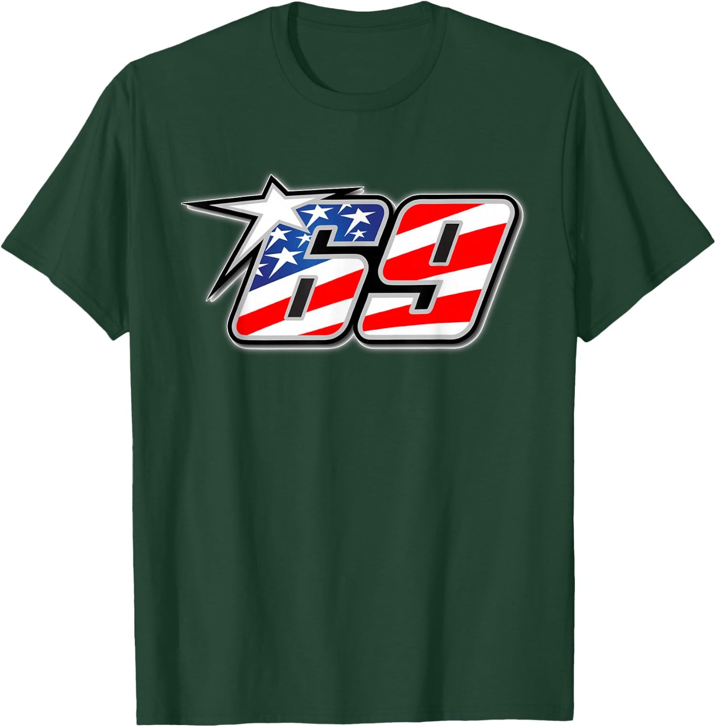 Number-69-Star T-Shirt - T-Shirt | Forest