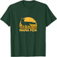 Fox Mama Shirt | Vintage Retro Sunset Gift T-Shirt - T-Shirt | Forest