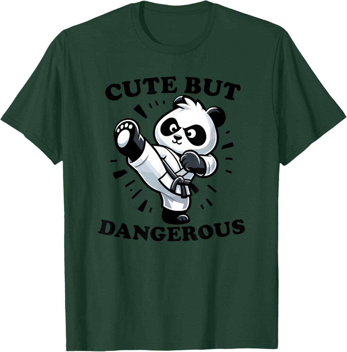 Cute Karate Panda Cute but Dangerous T-Shirt - T-Shirt | Forest