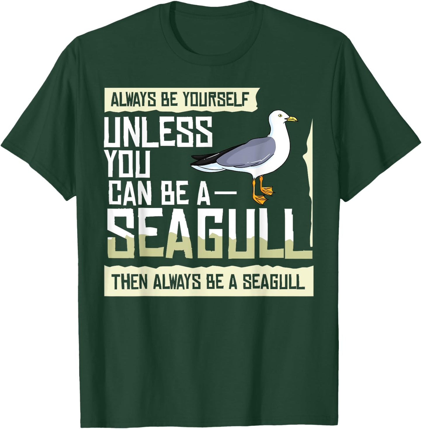 Seagull Seabird Gift Sea Gull Bird T-Shirt - T-Shirt | Forest