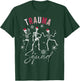 Skeleton Dancing Trauma Nurse Squad Christmas Neuro ICU RN T-Shirt - T-Shirt | Forest
