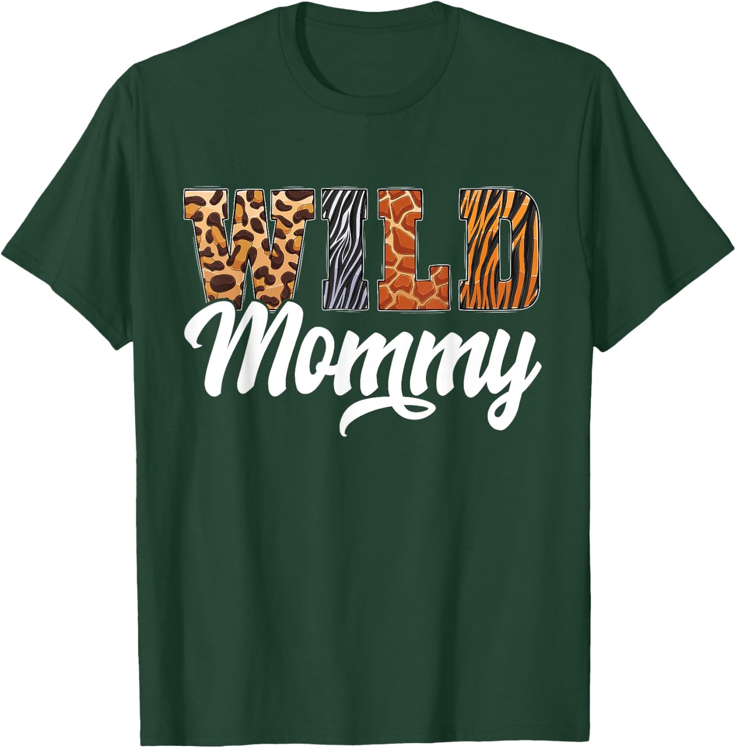 Wild Mommy Zoo Born Wild Birthday Safari Jungle T-Shirt - T-Shirt | Forest