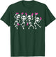 Pink Ribbon Breast Cancer Awareness Skeleton Women Men Kids T-Shirt - T-Shirt | Forest