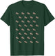 French Bulldog Pattern Cute Frenchie Dog Lover Owner T-Shirt - T-Shirt | Forest