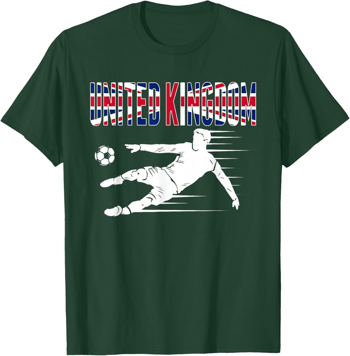 United Kingdom Soccer Fans Jersey British Football Supporter T-Shirt - T-Shirt | Forest