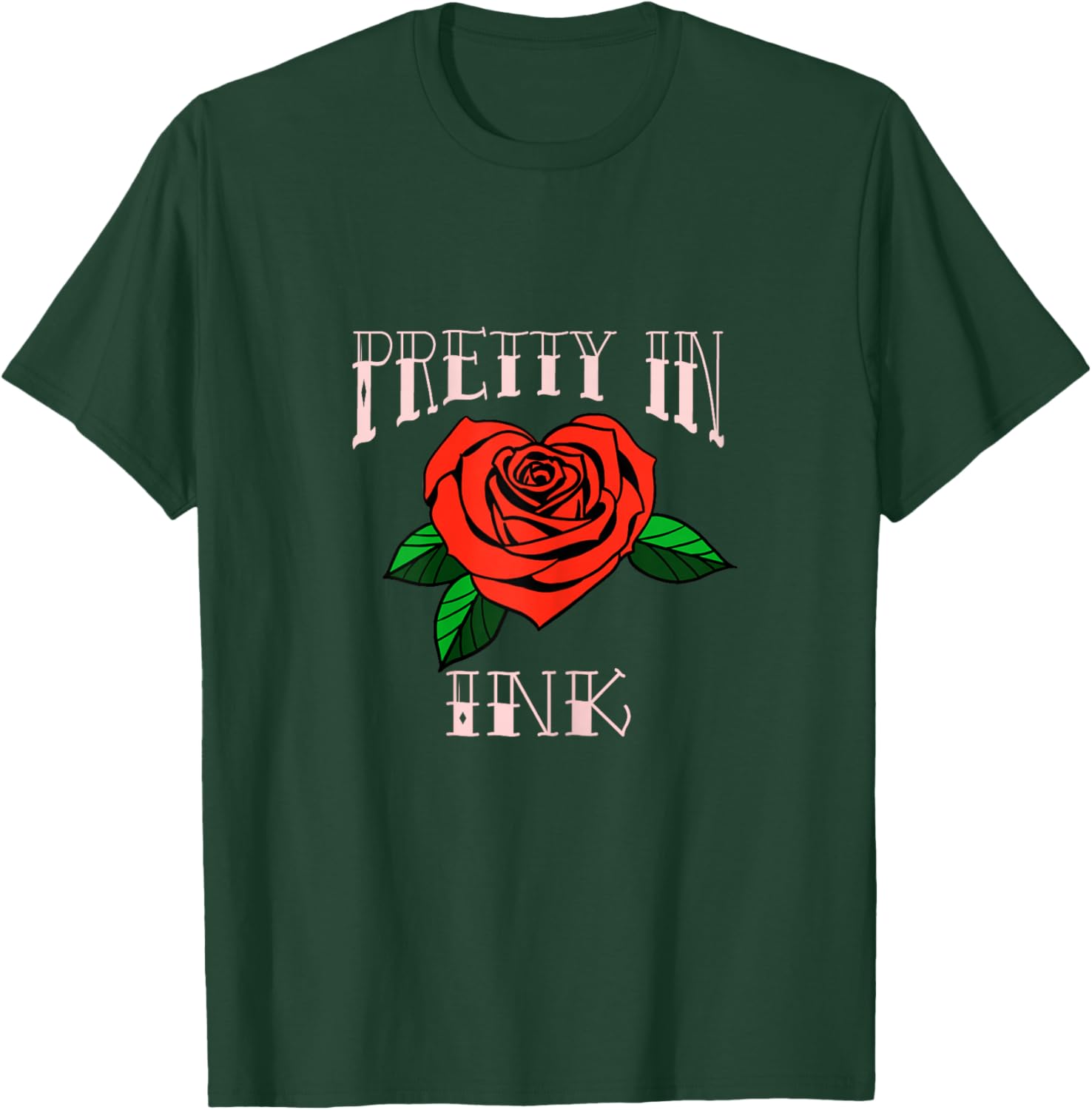 PRETTY IN INK Tattoo design T-Shirt - T-Shirt | Forest